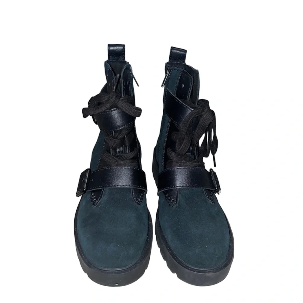 Ugg zorrah waterproof mix leather combat boots - Picture 6 of 13